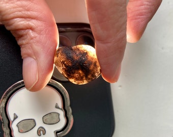 Saffordite (Cinta Mani) Tektite Stone 8 grams Beautiful Translucent with Mossy Inclusions, High Vibrational Healing Crystal