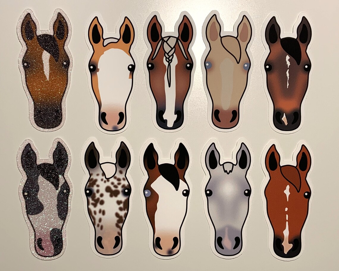 Autocollant personnalisé de cheval cadeau personnalisé de | Etsy