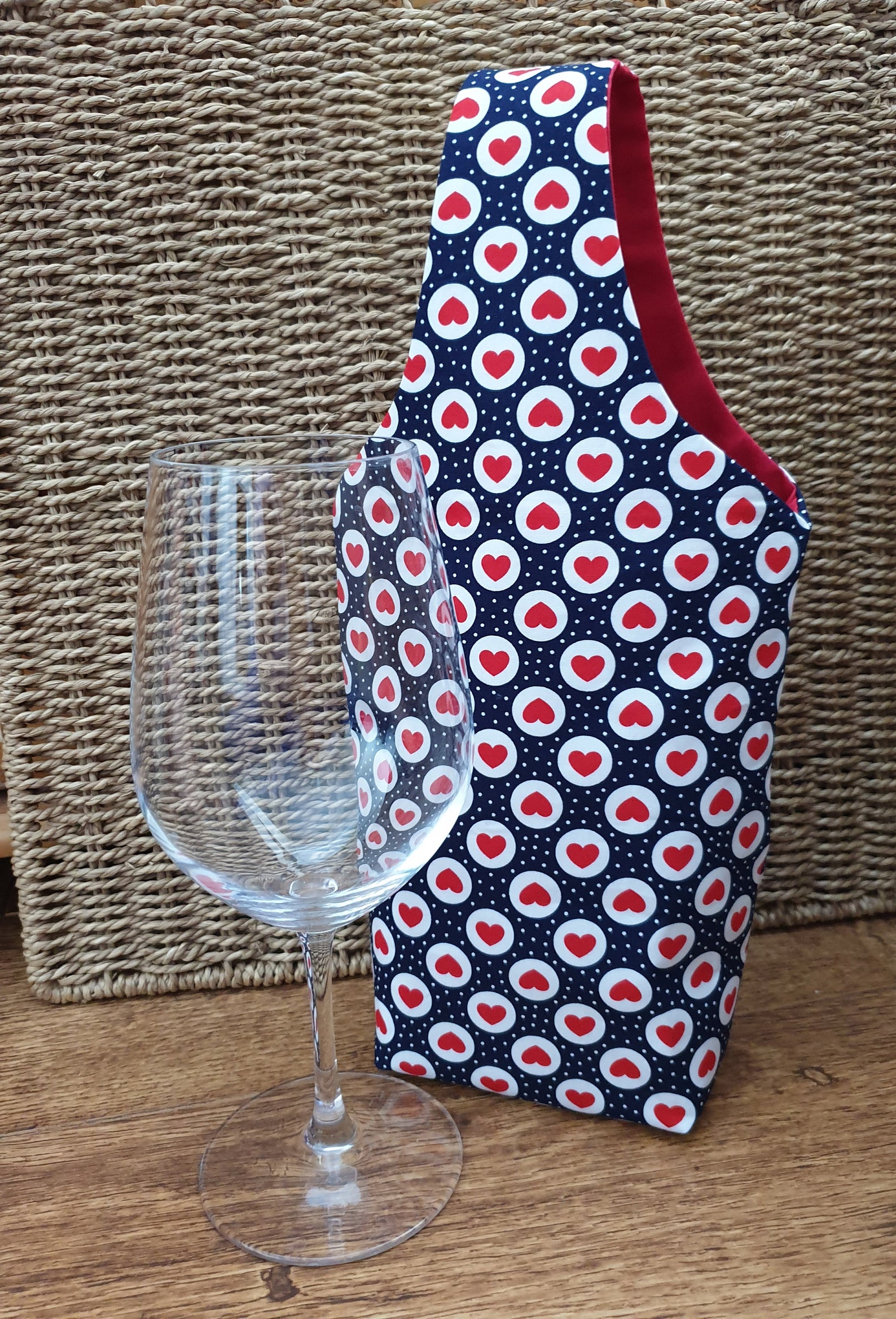 Reusable Fabric Wine Bottle Carrier / Fabric Gift Bag / Wine Etsy UK