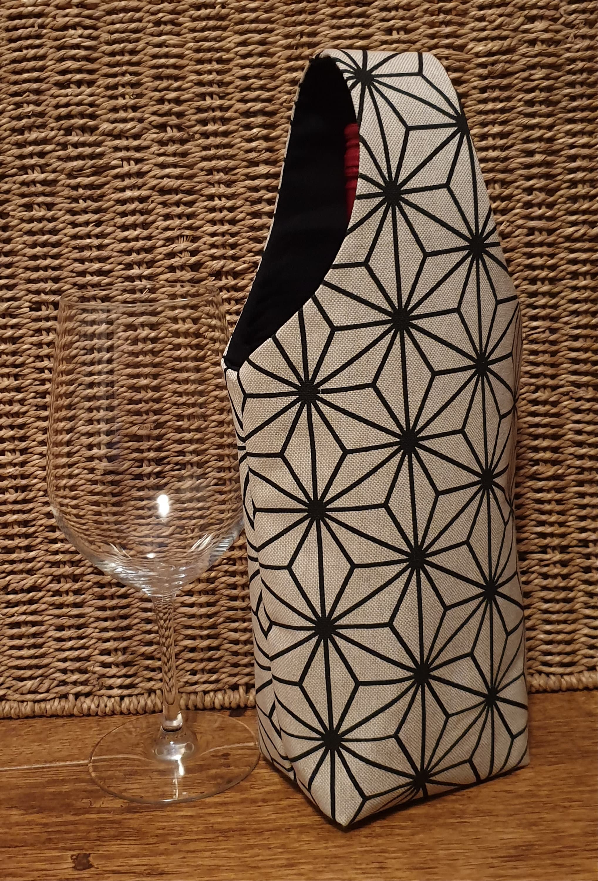 Reusable Fabric Wine Bottle Carrier / Fabric Gift Bag / Wine Etsy UK