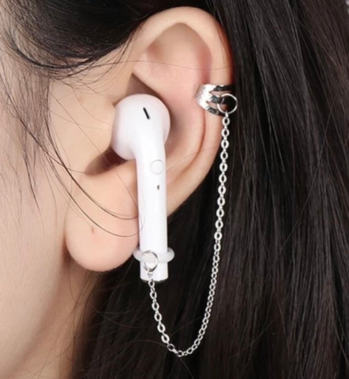 Clip on earring earphone holders for airpods and Random Etsy