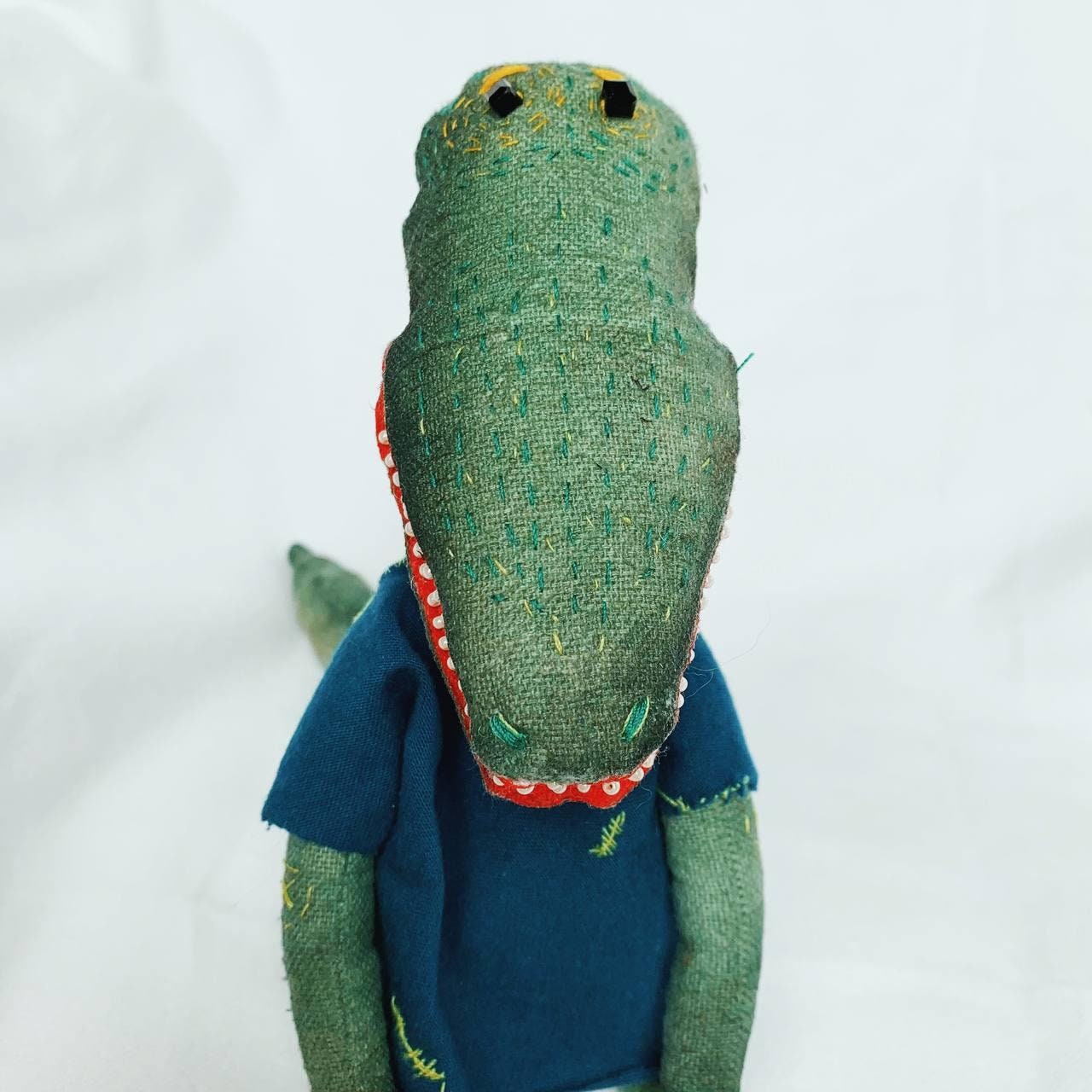 Крокодиловая игрушка Позируемая художественная кукла - Etsy