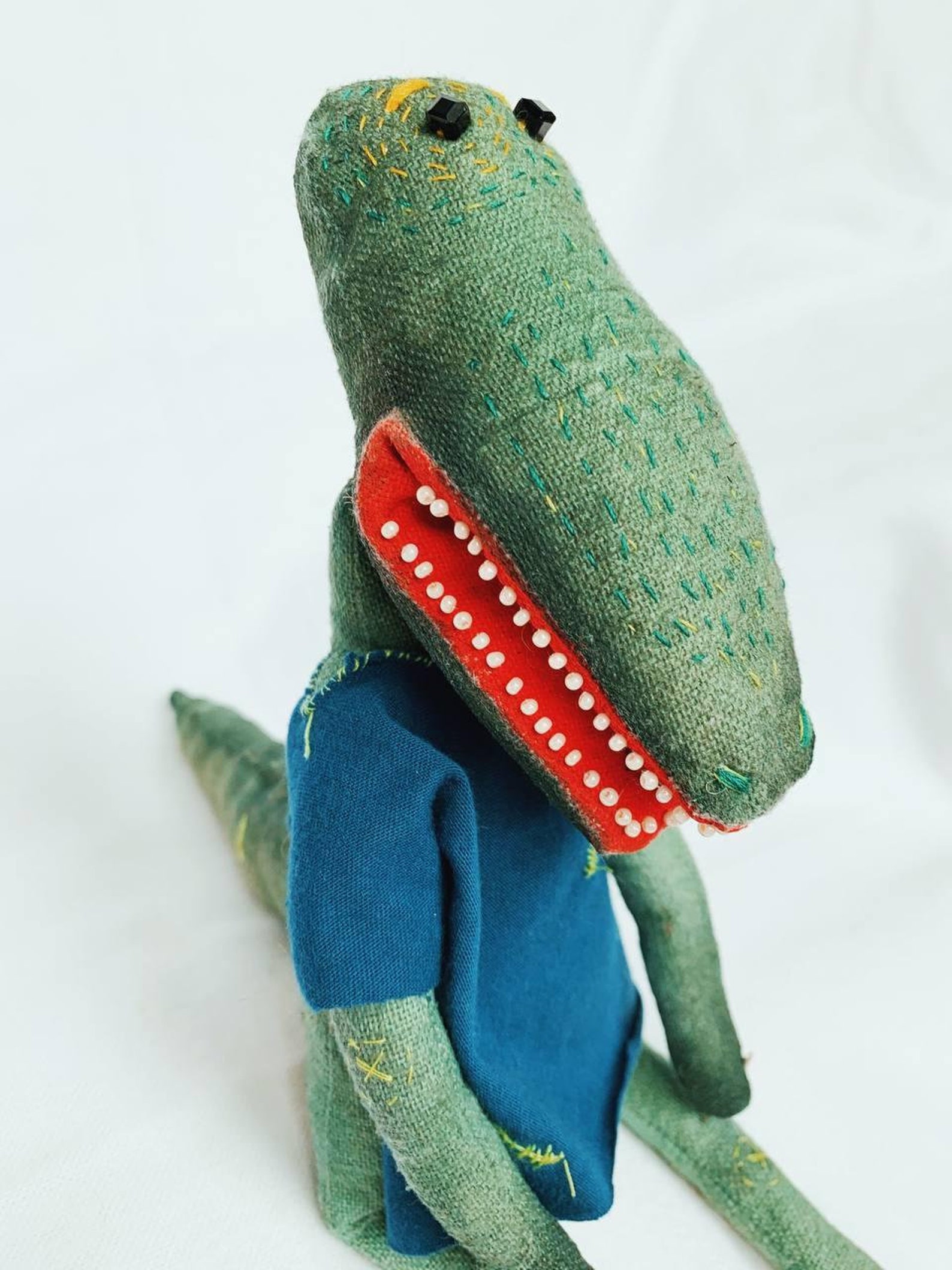 Крокодиловая игрушка Позируемая художественная кукла - Etsy