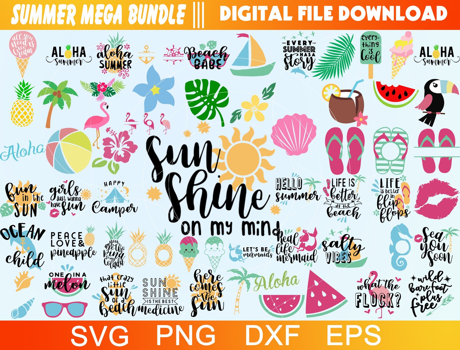 Download Summer SVG Bundle Summer Svg Beach Svg Summer Design for ...