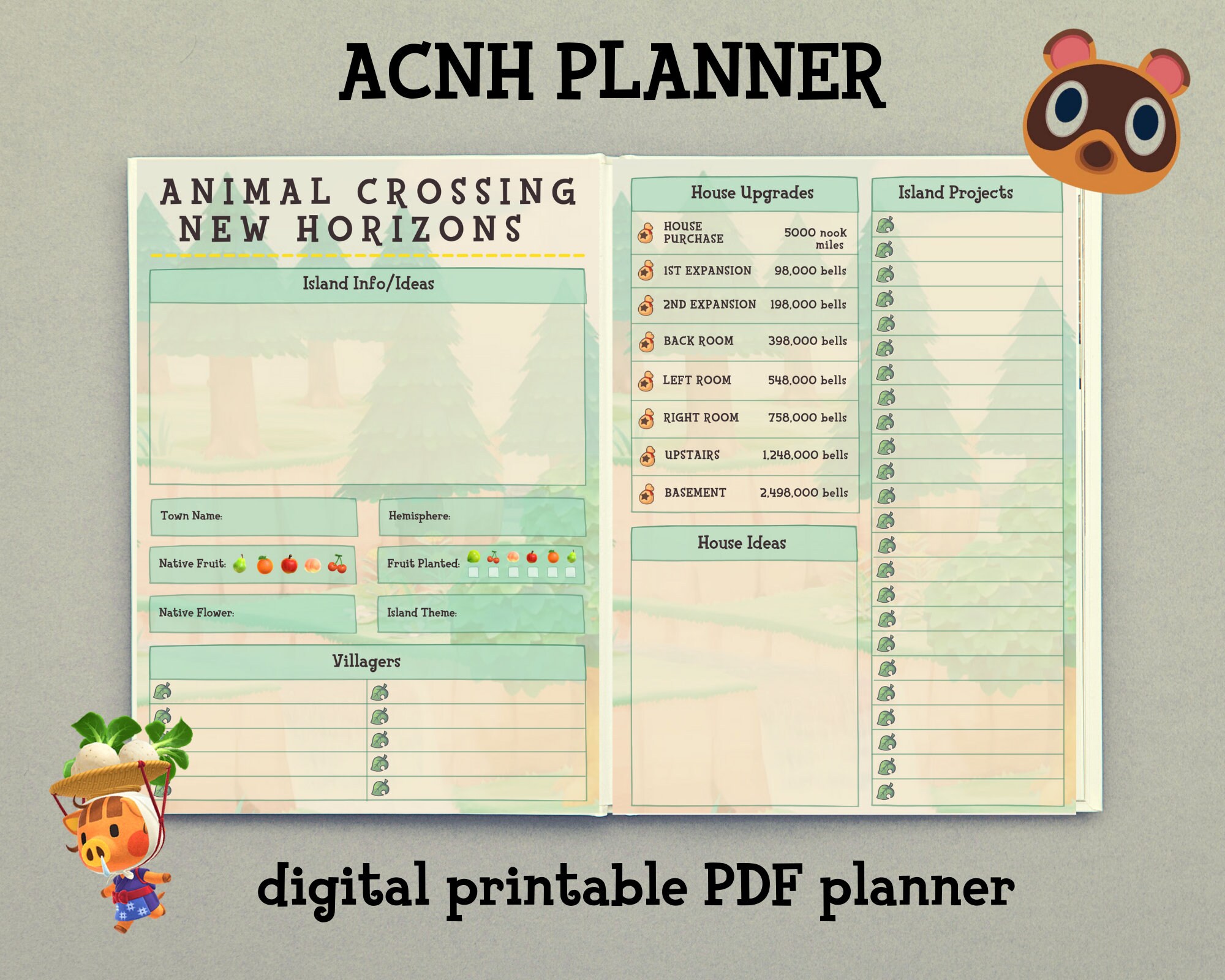 Animal Crossing New Horizons Complete Planner With Checklist - Etsy Canada Animal Crossing New Horizons Complete Planner With Checklist - Etsy Canada