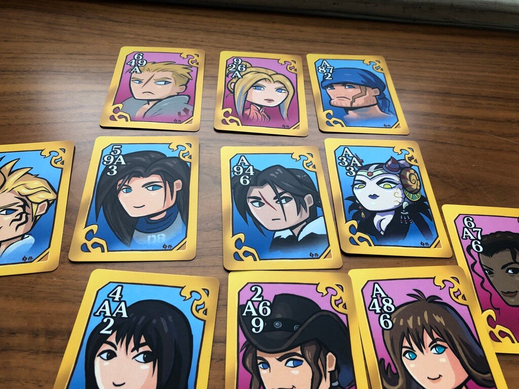 Final Fantasy VIII Triple Triad-esque Card Set of 11