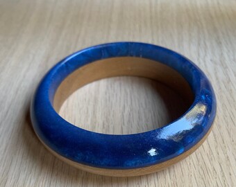 Maple and Resin Bangle Bracelet