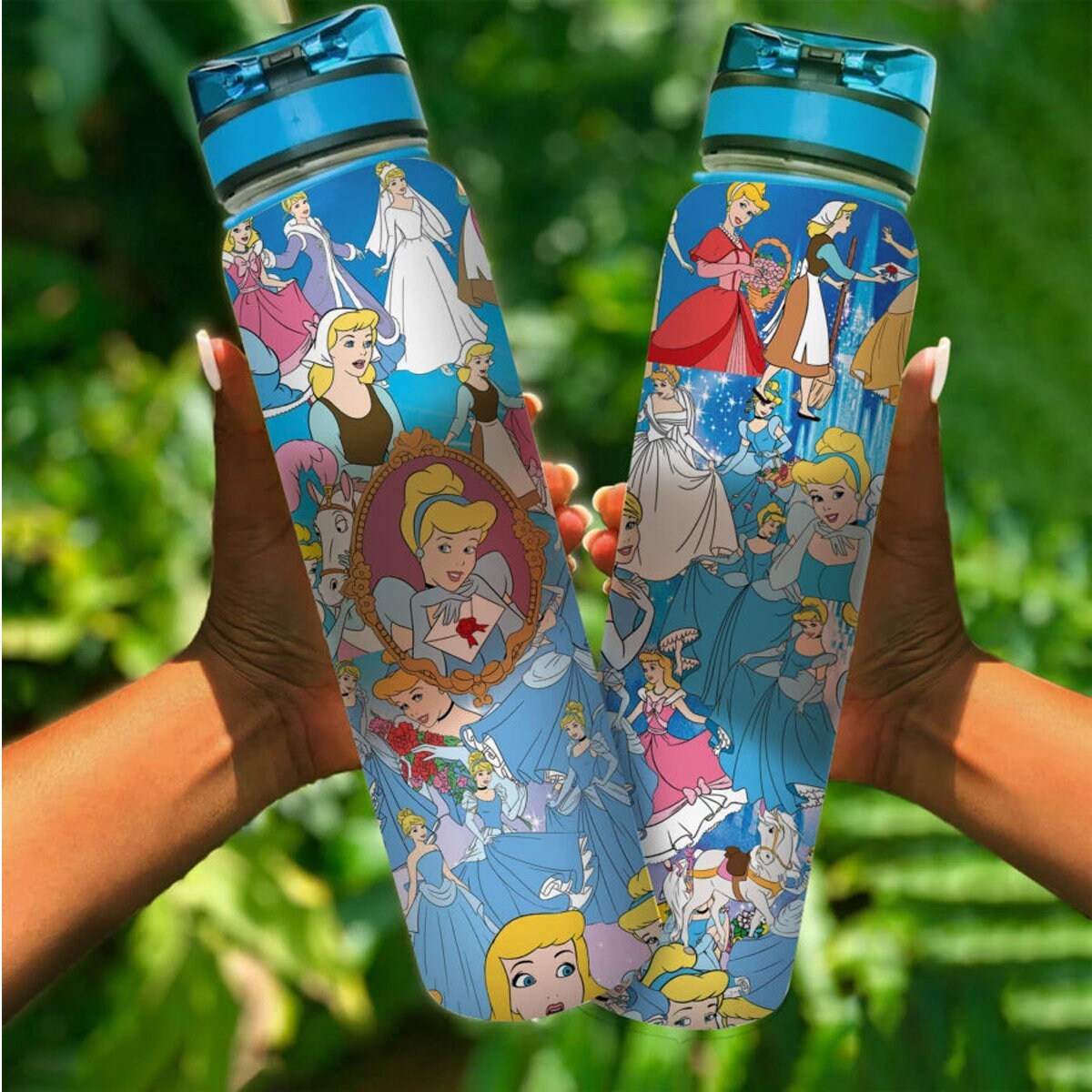 Disney Cinderella Tracker Water Bottle Disney Cinderella | Etsy
