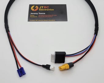 2S Charge Cable Lead 2FT XT60 4mm to EC2 Lipo Battery