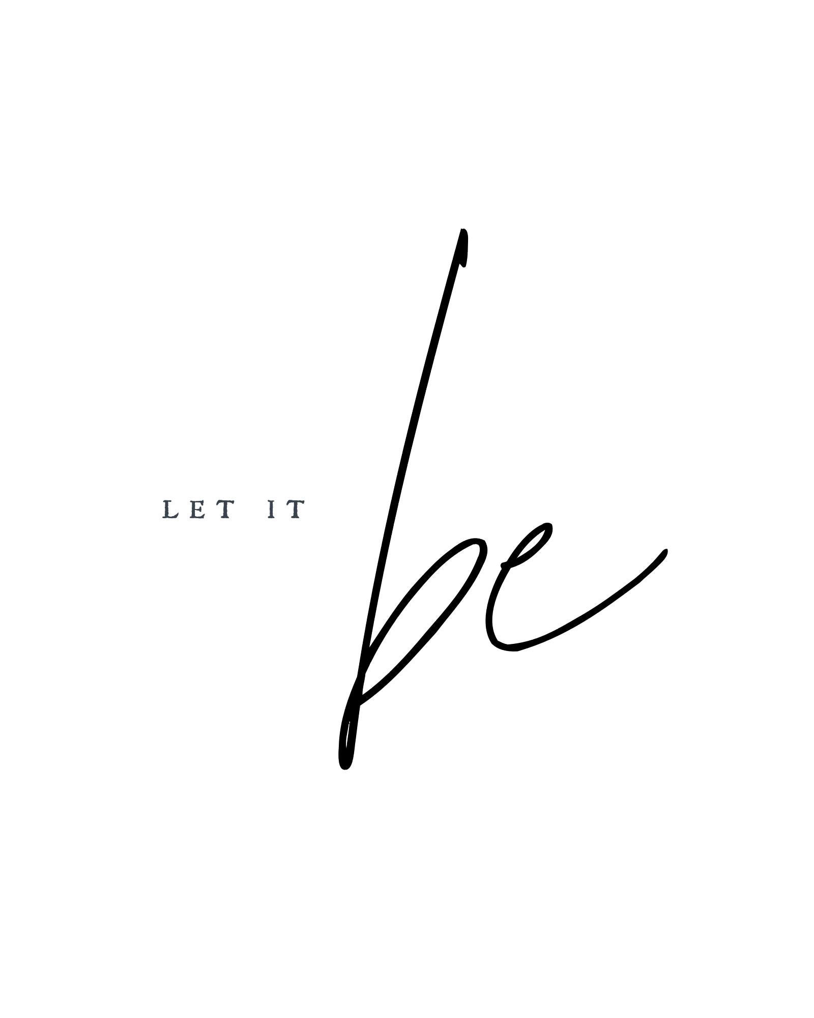 Let It Be - Etsy