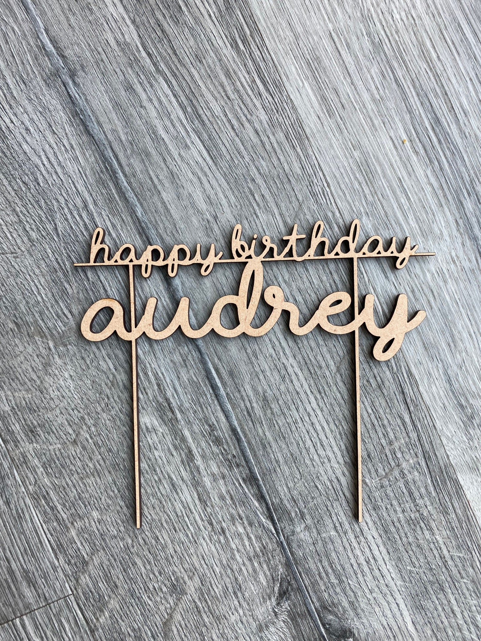 Happy Birthday Customized Cake Topper Etsy