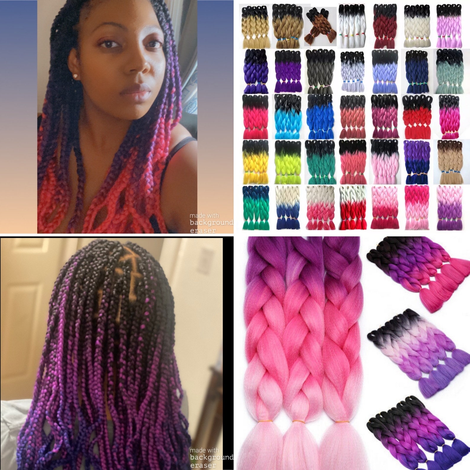 Synthetic Braiding Hair Etsy