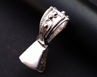 925 sterling Silver Glue on Bails for Pendants Designer Bail for Jewelry Making Diy Handmade Crafts Jewelry Finding