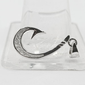 13x23mm Fishing Pin Shape Blank Bezel Pendant, 925 Sterling Silver Pendant. Good for resin and ashes work.