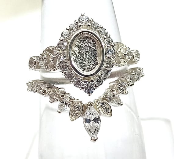 Anelli Di Lusso Ovale In Argento Sterling 925 Parti Su 1000