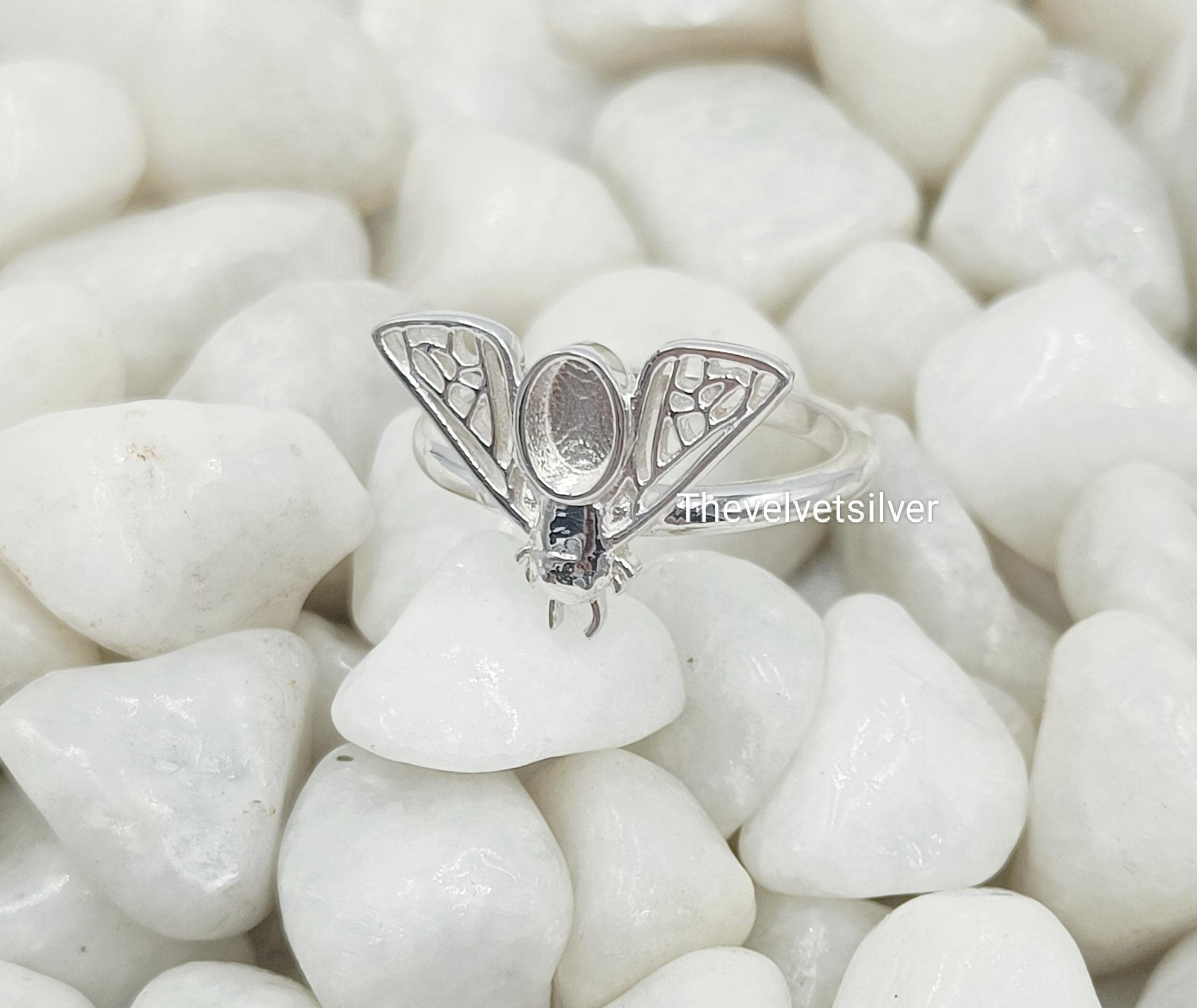 Stereo Fly Rings 925 Sterling Solid Silver, Little Fly Ring, Good for Resin Work. - Etsy