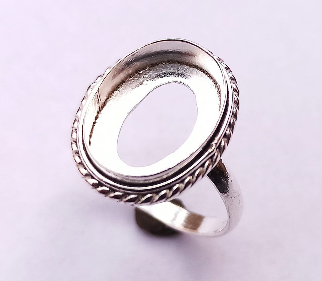 Wire Bezel Rings 4x6 to 21x14 Mm Oval 2mm Deep Designer Wire Bezel Ring, for Resin Work ...