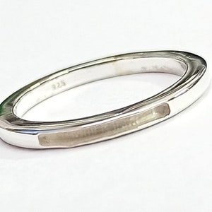 Anello con castone vuoto di design in argento sterling 925 lungo 12 mm, ottimo per lavori con resina e ceneri