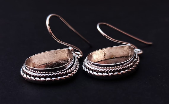 2 Connettori A Goccia Per Orecchini In Argento Sterling 925 Con Zirconia Cubica | Componenti Bigiotteria