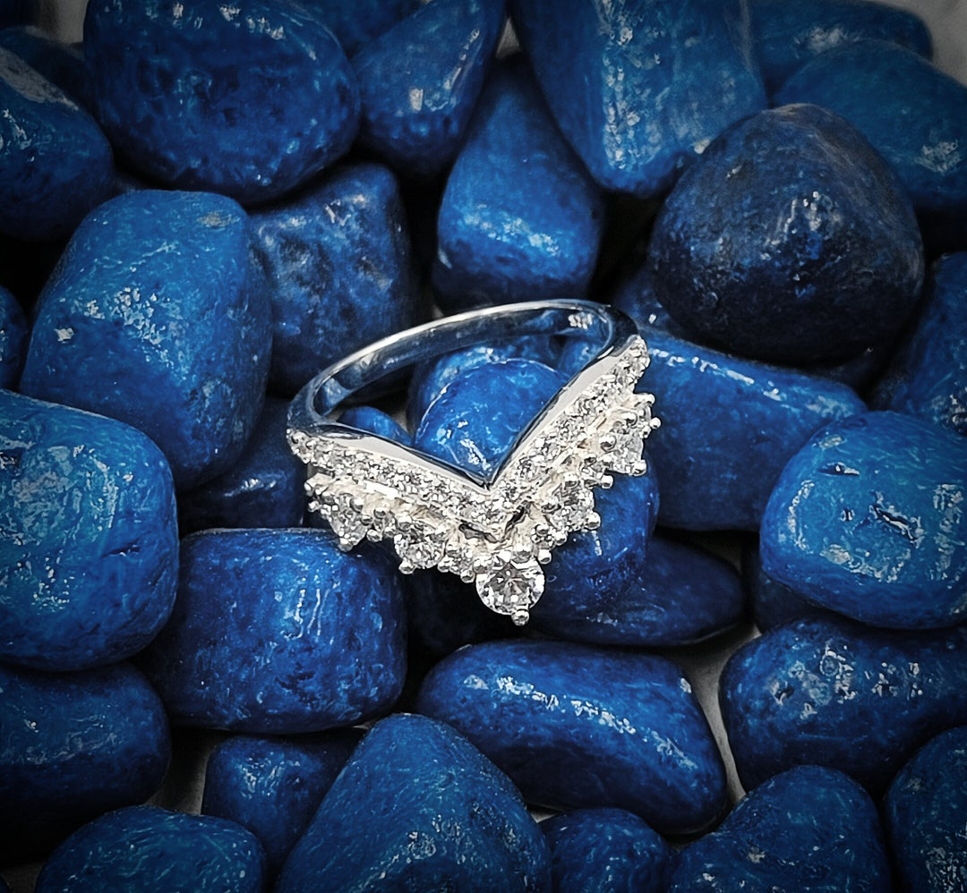 Crown Shape Zircon 925 Sterling Silver Ring