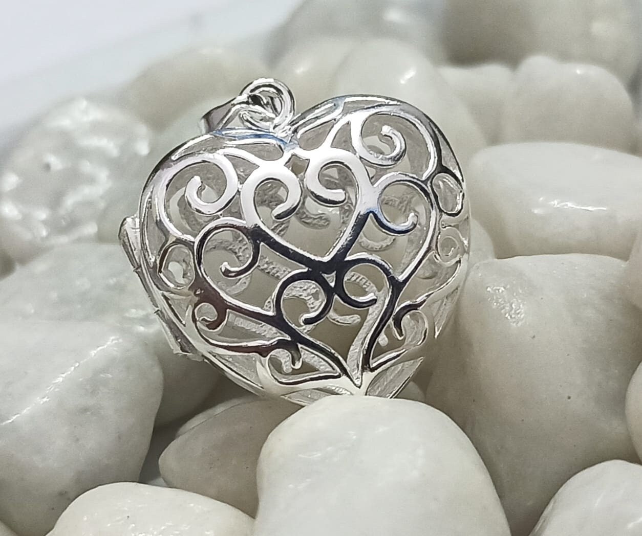 Vinani AHT-S45 Ciondolo Cuore In Argento Sterling 925 Spazzolato – Con Catenina A Serpente 45 Cm – Gioiello Ipoallergenico Di Qualità