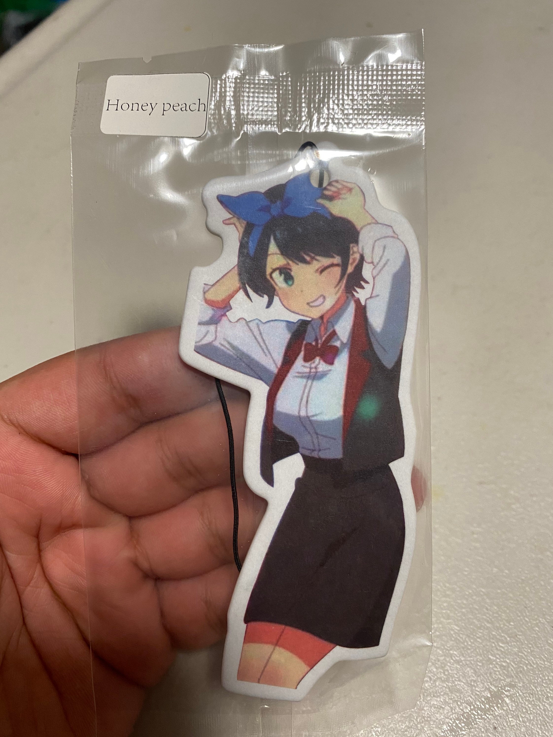 Cute Anime Girl Car Air Freshener Honey Peach Etsy