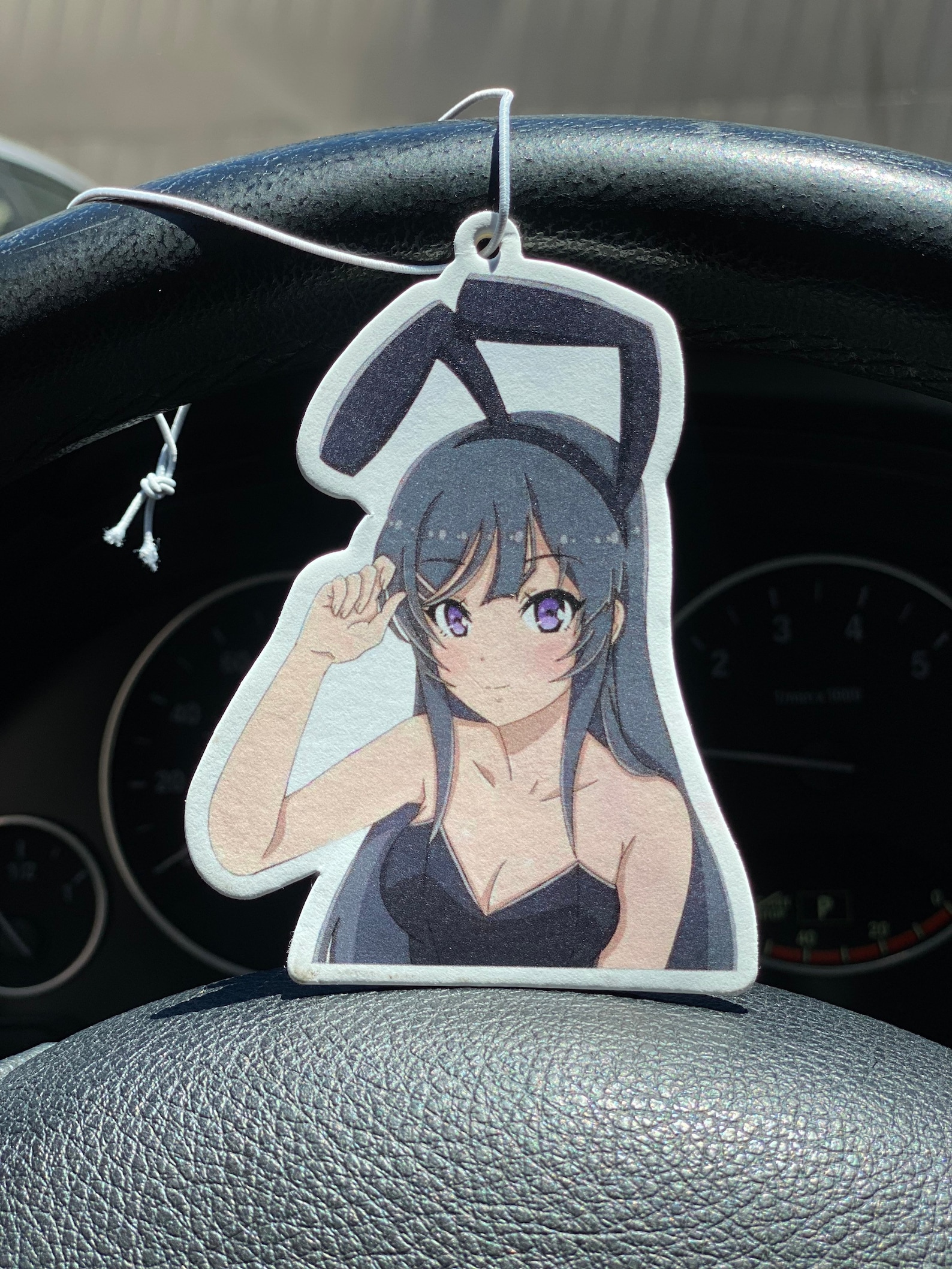 Senpai bunny girl Car Air freshener vanilla Anime Etsy