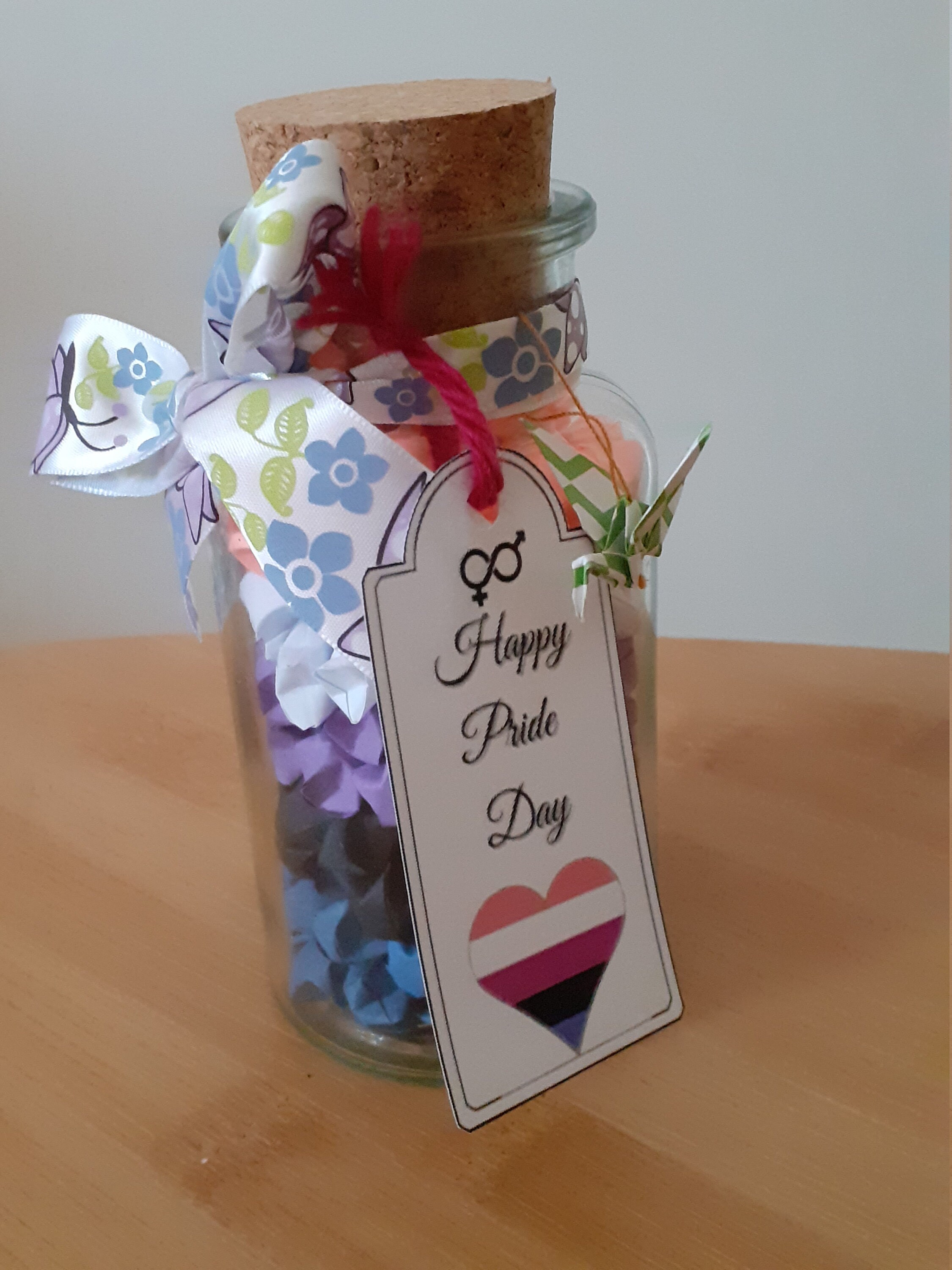 Lgbt+ Lucky Stars Bottle - Genderfluid Pride