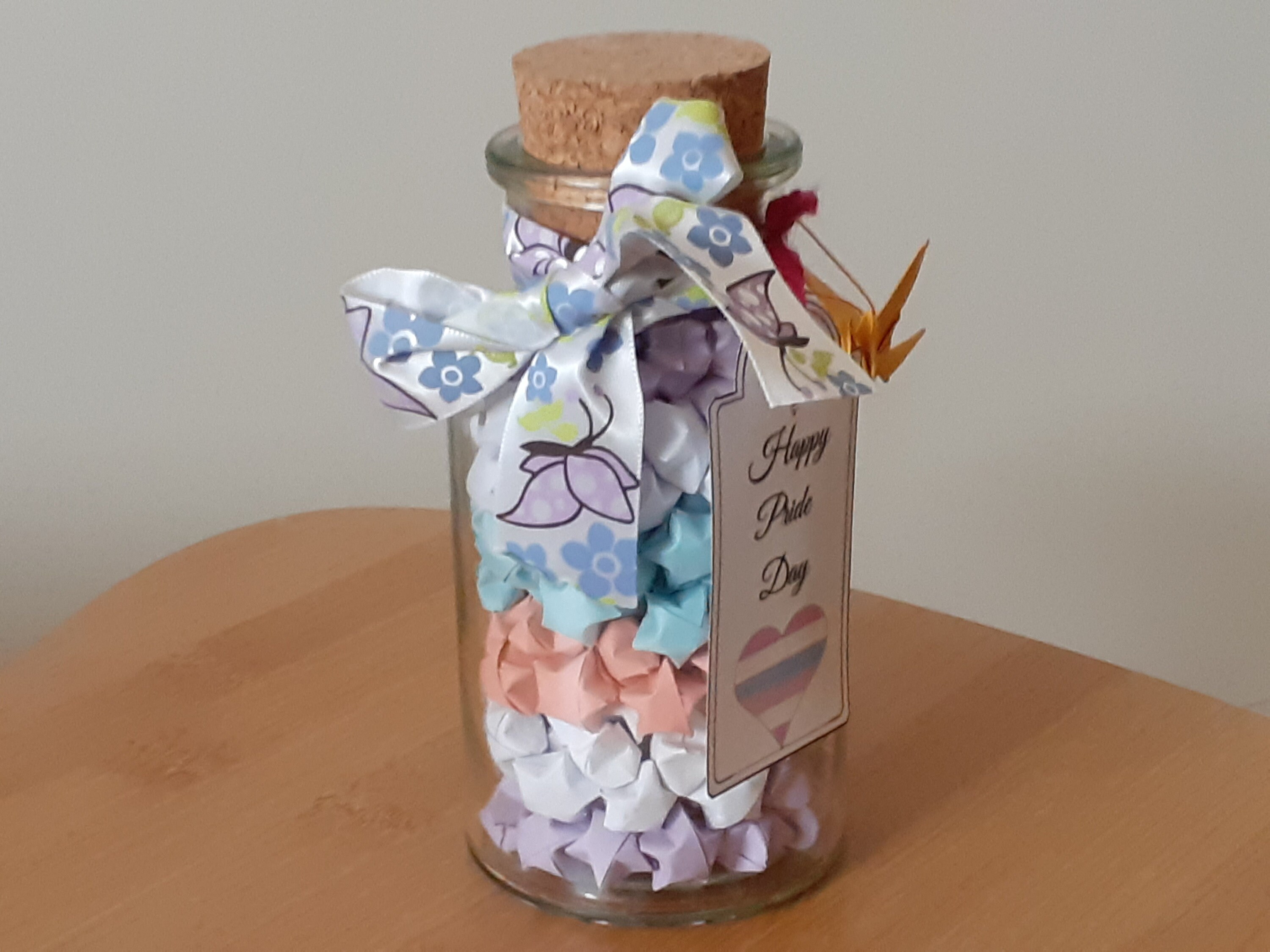 Lgbt+ Lucky Stars Bottle - Intersex Pride