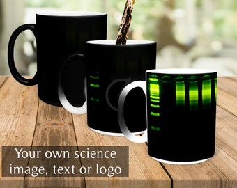 Personalized Biology Color Changing Magic Mug, Biologist Mug, Future Aspiring Biologist, Biology Student, Microscopy Gifts, Genetics DNA Cup