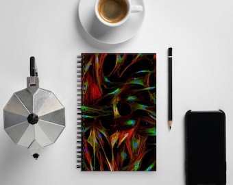 Carnet à spirale (cahier de laboratoire, lignée cellulaire, biologie moléculaire, biologie cellulaire, microscopie, biotechnologie, cadeau, enseignant, postdoc, science, doctorat)