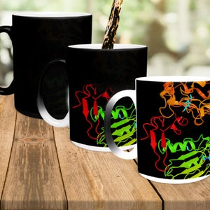 Biology Color Changing Magic Mug, Biologist Mug, Future Biologist, Biology Student, Biologist Gifts, Structural Biology, Protein Cup