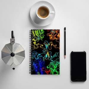 Spiral notebook (Lab Notebook, Biology Notebook, Future Biologist, Biology Student, Biologist Gifts, Structural Biology, Protein, Protocols)