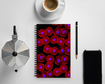 Carnet à spirale (Cahier de laboratoire, Cellules souches, Biologie moléculaire, Biologie cellulaire, Microscopie, Biotechnologie, Cadeau, Enseignant, Postdoc, Science, PhD)
