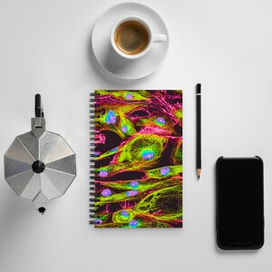 Spiral notebook (Lab Notebook, Biology Notebook, Future Biologist, Biology Student, Biologist Gifts, Cell Biology, Fibroblasts, Protocols)