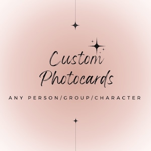 custom photo card- any pet/person/group/character - completely customizable - phone case decor - cork board - dorm decor - wall art