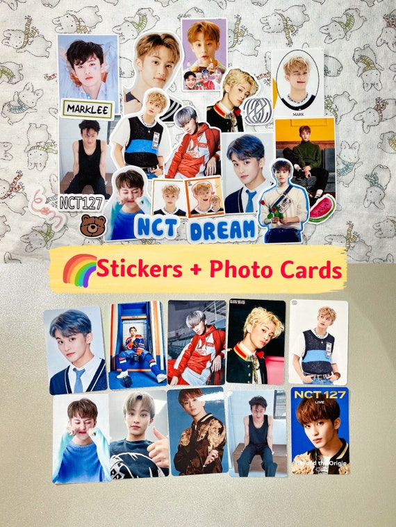 mark lee nct sticker and photo card set nct 127 nct dream etsy canada