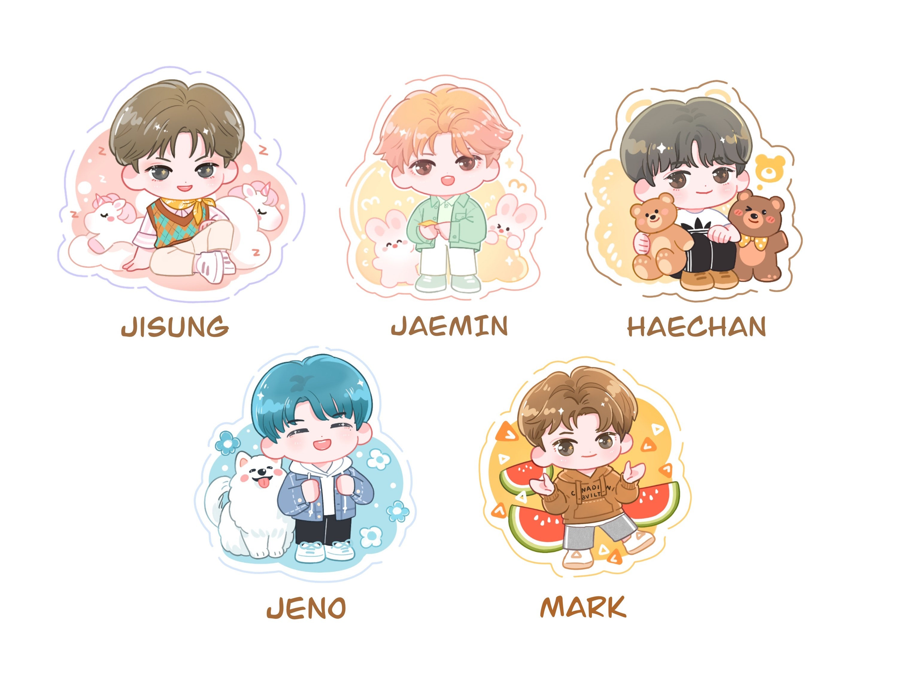 NCT Dream sticker mark nct jeno jaemin jisung haechan | Etsy