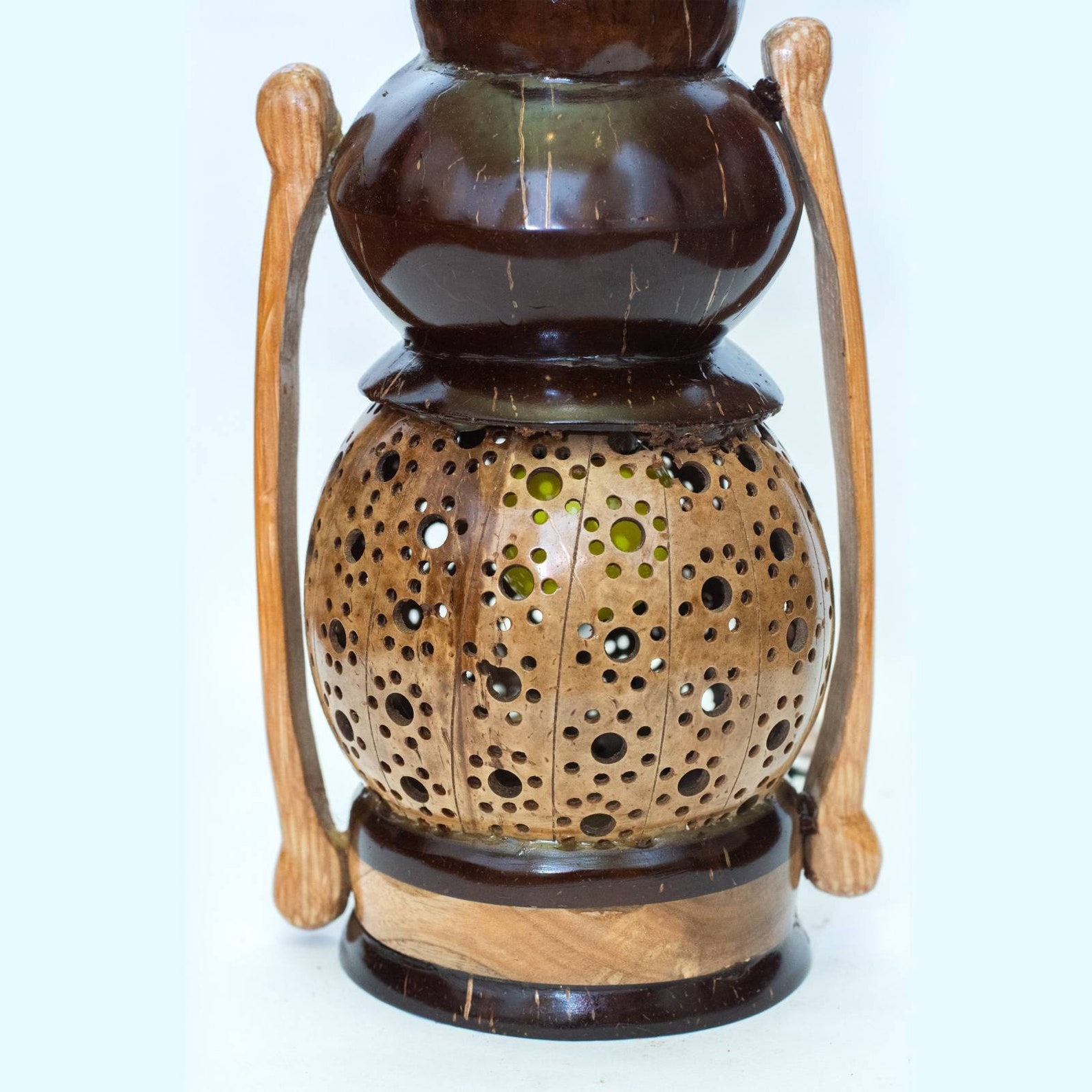 Hand Made Coconut Shell Lamp Shade Bedside Lampnatural Etsy