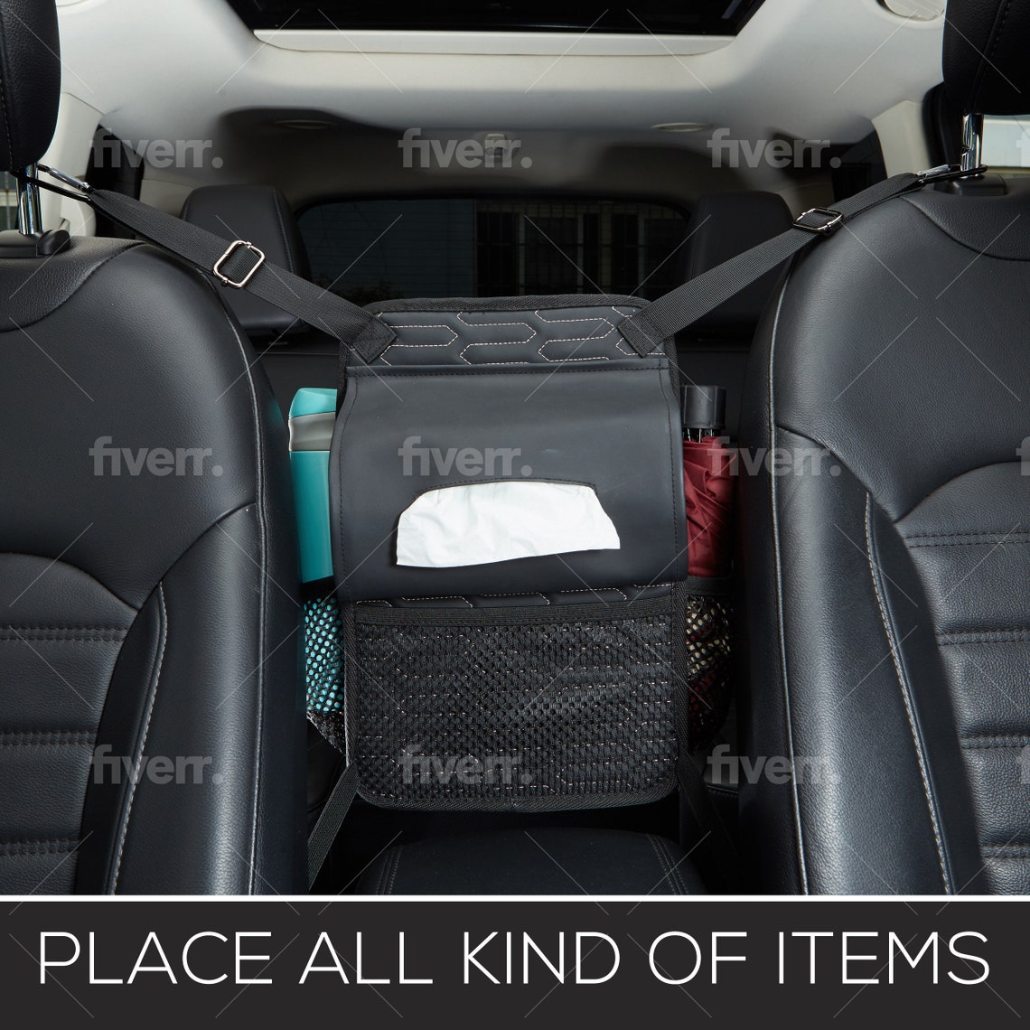 Car Net Pocket Handbag Holder Universal Large Capacity | Etsy