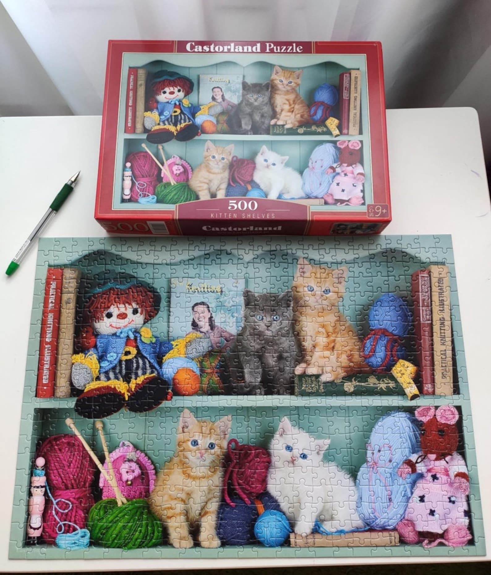 2 pcs Castorland Puzzle 500 pieces B52974B53377 Kitten Etsy