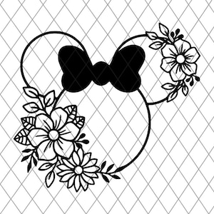 Download Disney Mickey Floral Svg Disney Wreath Svg Minnie Mouse Svg Etsy