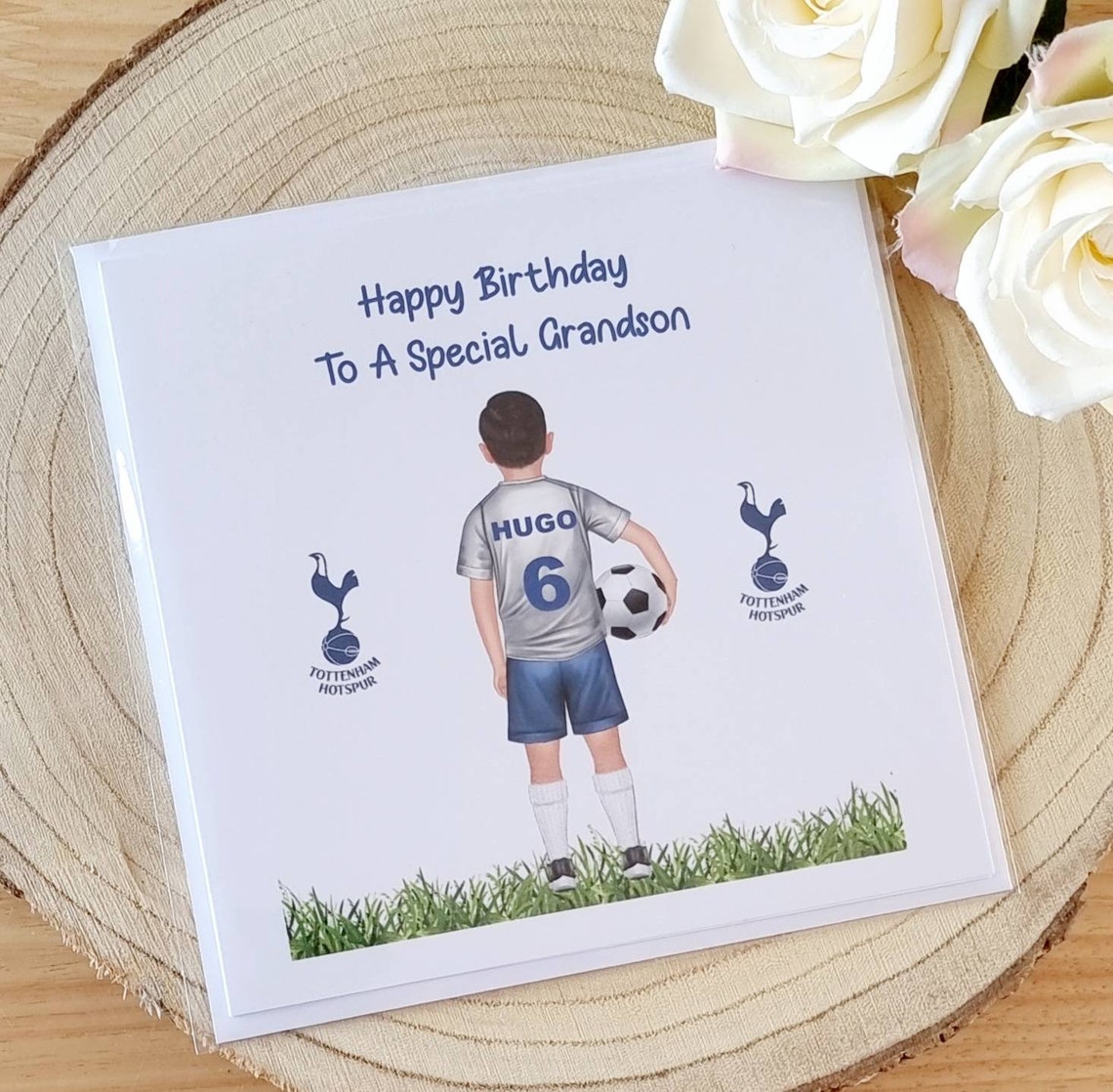 Personalised Boys Football Birthday Card 6 x 6 To A Special | Etsy
