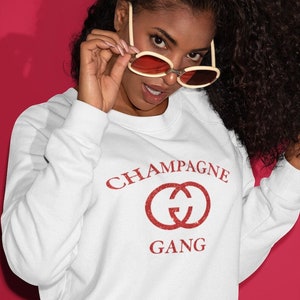 Champagne Gang Sweatshirt, Bride Bridesmaid Gift For Her, Bachelorette Party, Mimosa Sunday Brunch Sweatshirt, Date Night, Girls Night Out