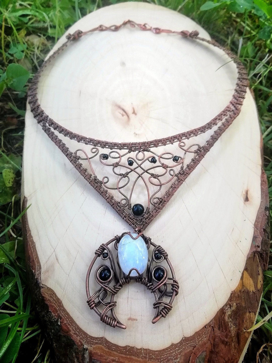 Flyow Mom Gifts Collar Con Colgante De Ópalo De Laboratorio | Envío Gratis