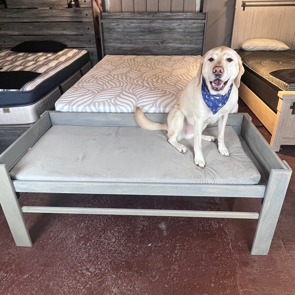Wooden Dog Bed Etsy