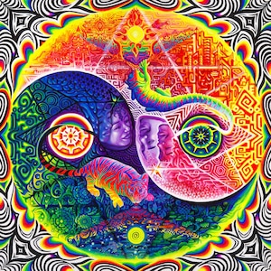 Burgandy Viscosi - Lg Giclee Print - YinYang