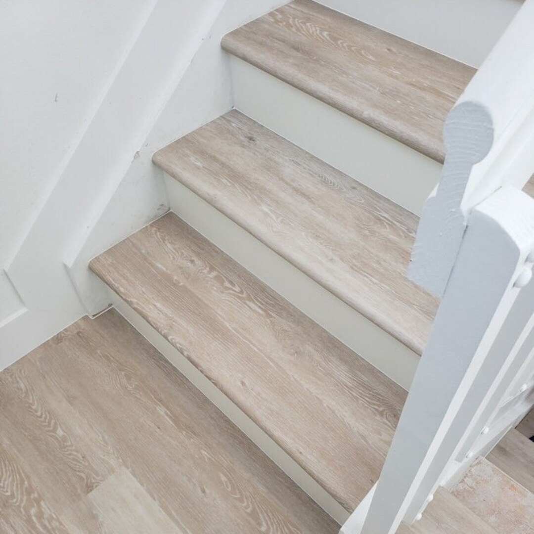 Custom Made Rounded Stairnoses Made With Your Own Vinyl Floor. Just