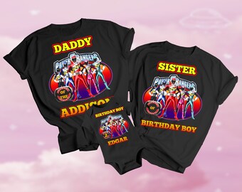 Download Power Ranger Birthday Shirt Etsy