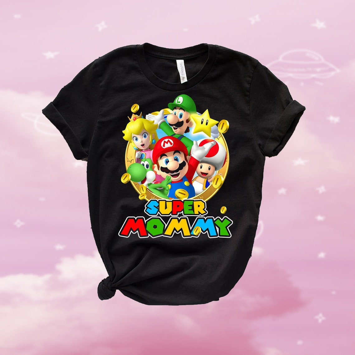 Super Mario Birthday Shirt For Boys Super Mario Custom | Etsy